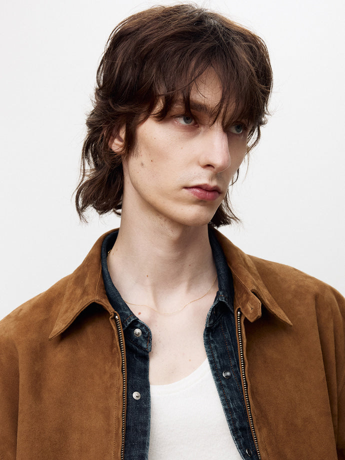 Tonywack - Goat Suede Blouson Jacket (Camel) product image 8 | TRAB K-Fashion Australia