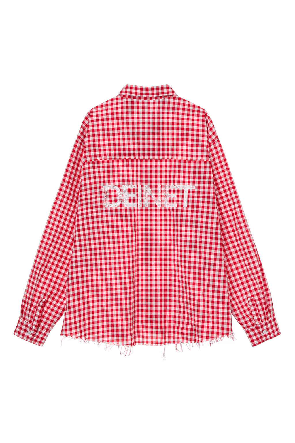 Deinet - Deinet Overfit Check Shirts (Red) product image 1 | TRAB K-Fashion Australia