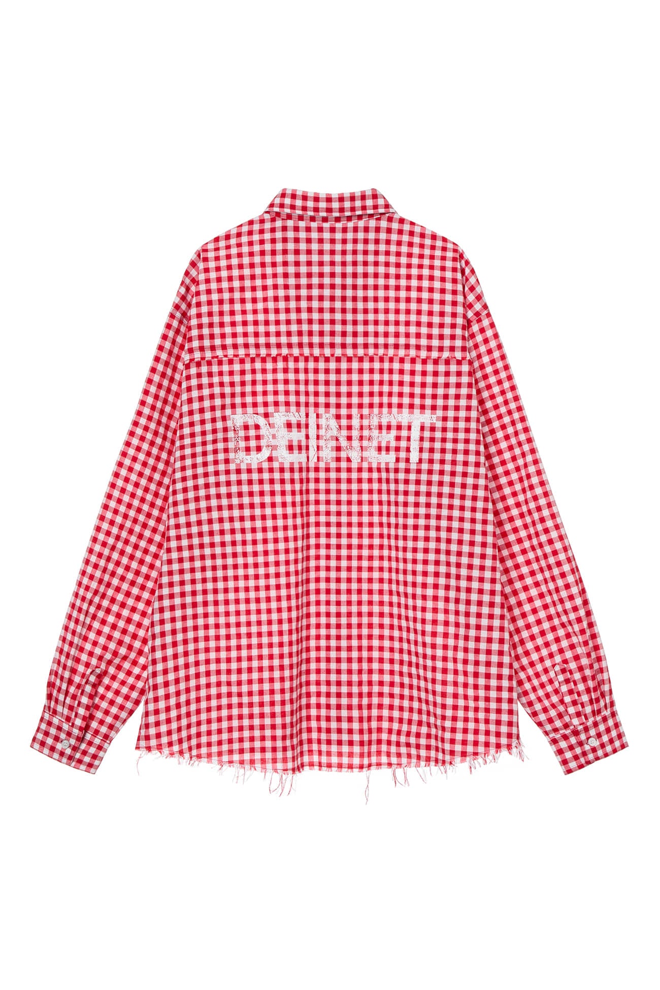 Deinet - Deinet Overfit Check Shirts (Red) product image 1 | TRAB K-Fashion Australia