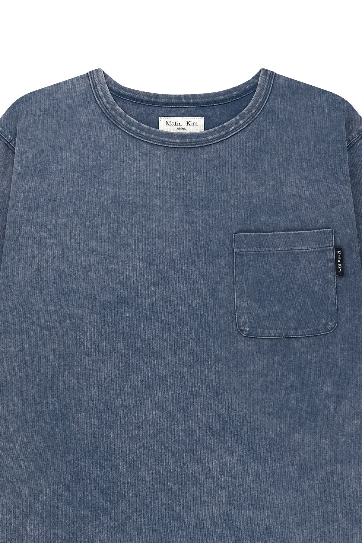Matin Kim - Vintage Washed Pocket Top (Smoke Blue) product image 3 | TRAB K-Fashion Australia