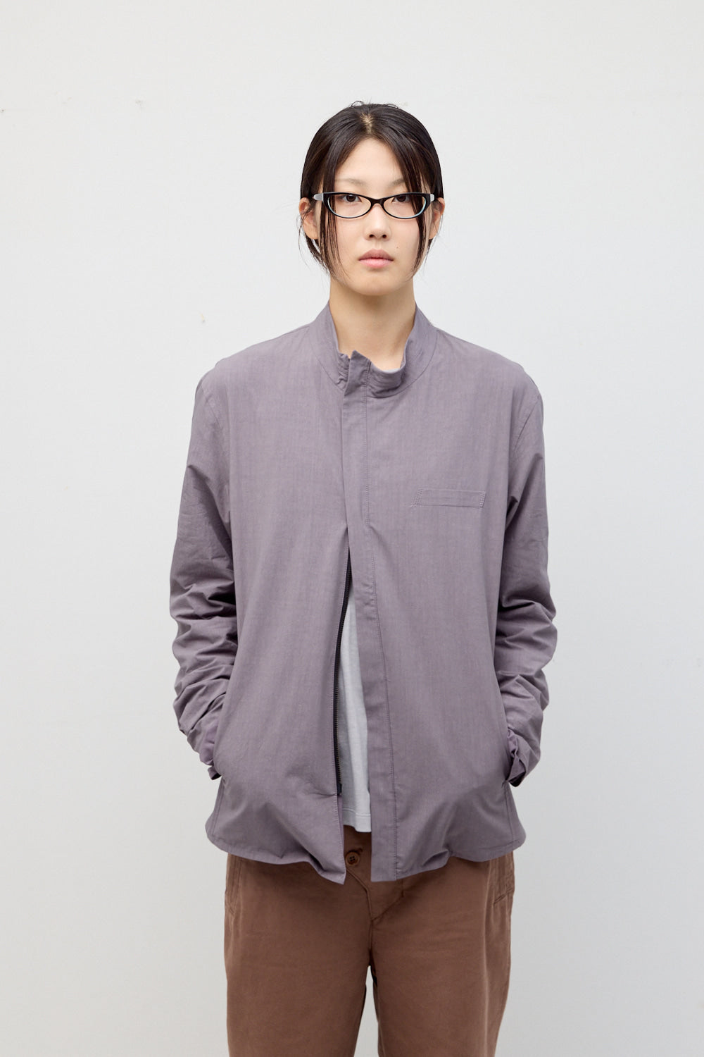 Hatchingroom - Slash Layer Shirket (Purple Grey) product image 6 | TRAB K-Fashion Australia