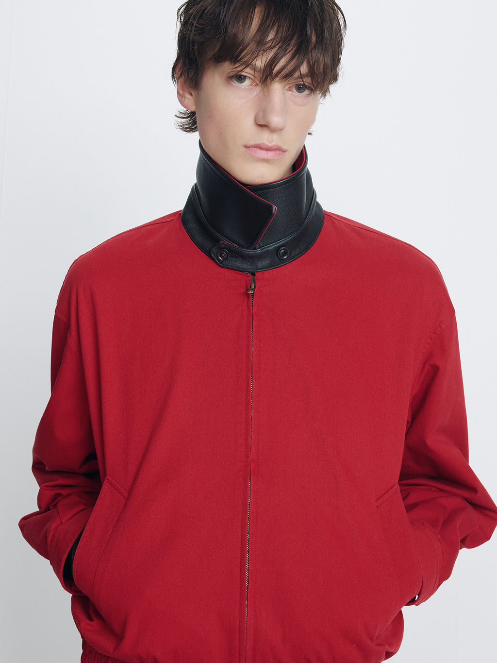 Tonywack - Garment Washed Cotton Blouson (Red) product image 4 | TRAB K-Fashion Australia