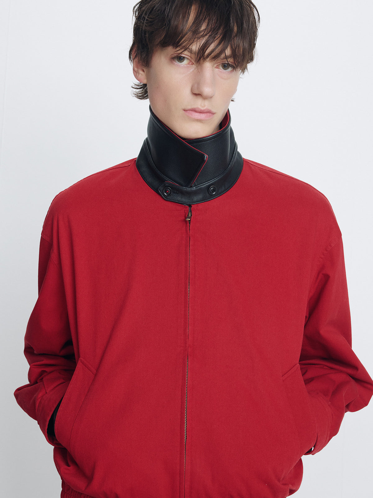 Tonywack - Garment Washed Cotton Blouson (Red) product image 4 | TRAB K-Fashion Australia
