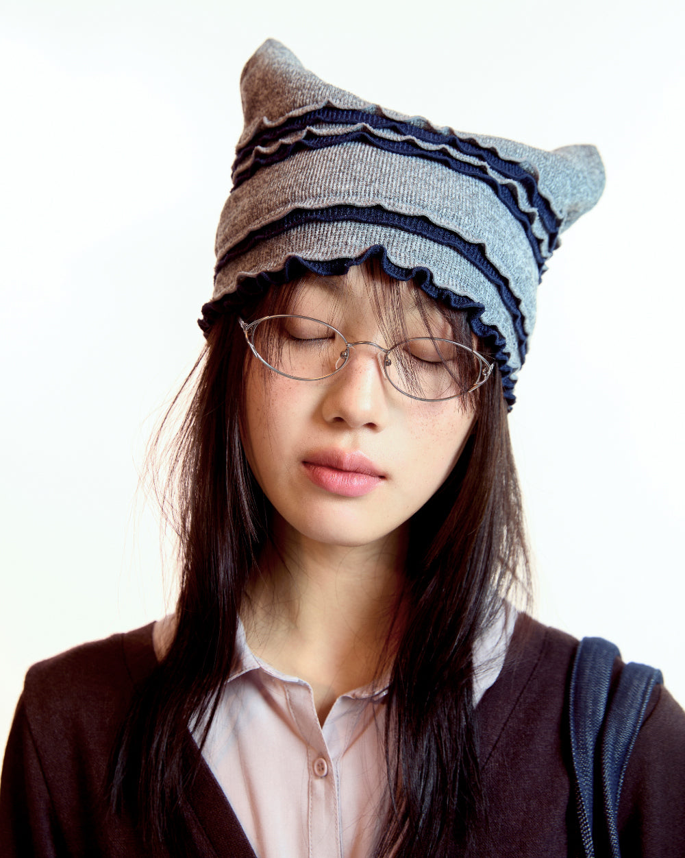 Coyseio - Layered Shirt Cardigan (Brown) product image 2 | TRAB K-Fashion Australia