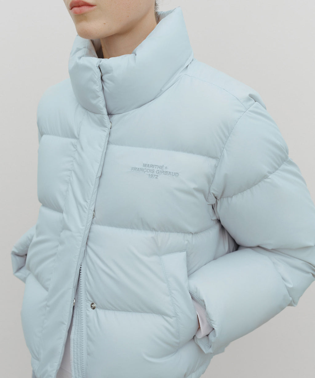 Marithe & Francois Girbaud - Basic Crop Down Jacket (Mint Gray) product image 4 | TRAB K-Fashion Australia