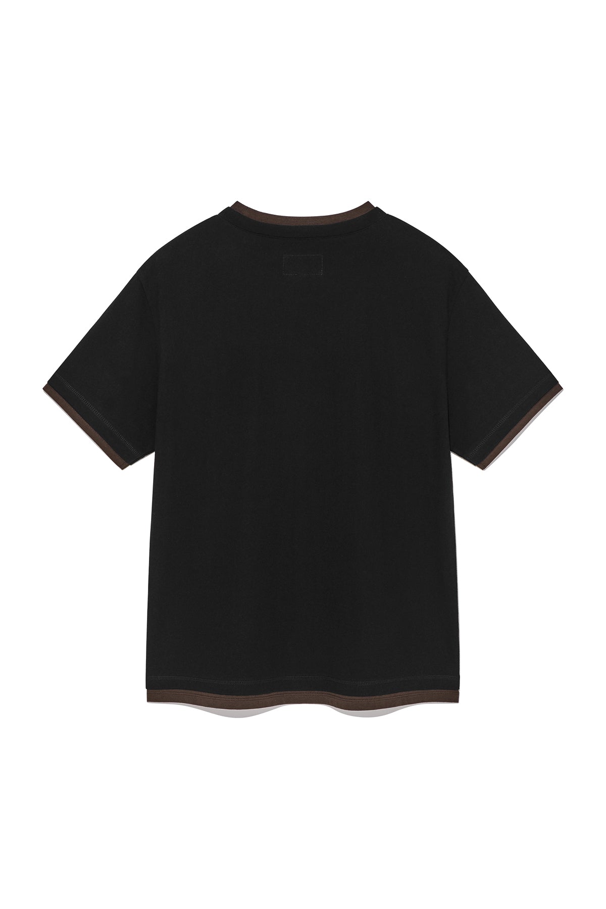 Matin Kim - Color Point Layered Top (Black) product image 2 | TRAB K-Fashion Australia