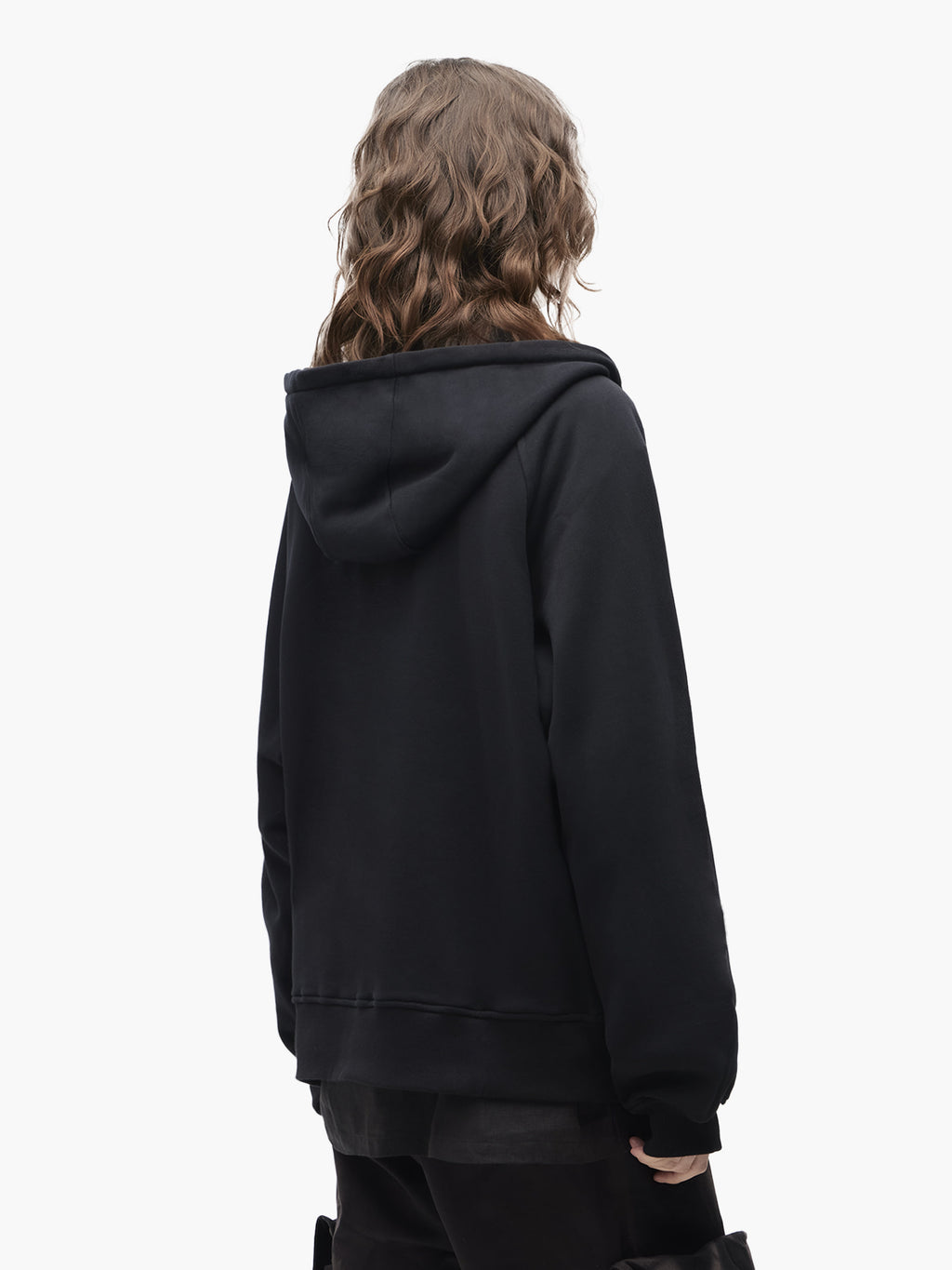 Jiyong Kim - Draped Zip-Up Hoodie (Black) product image 5 | TRAB K-Fashion Australia