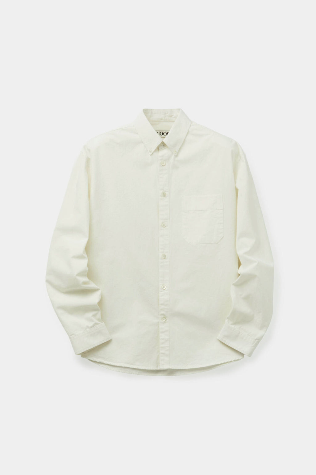 Coor - Buttondown Washed Oxford Shirt (Offwhite) product image 1 | TRAB K-Fashion Australia