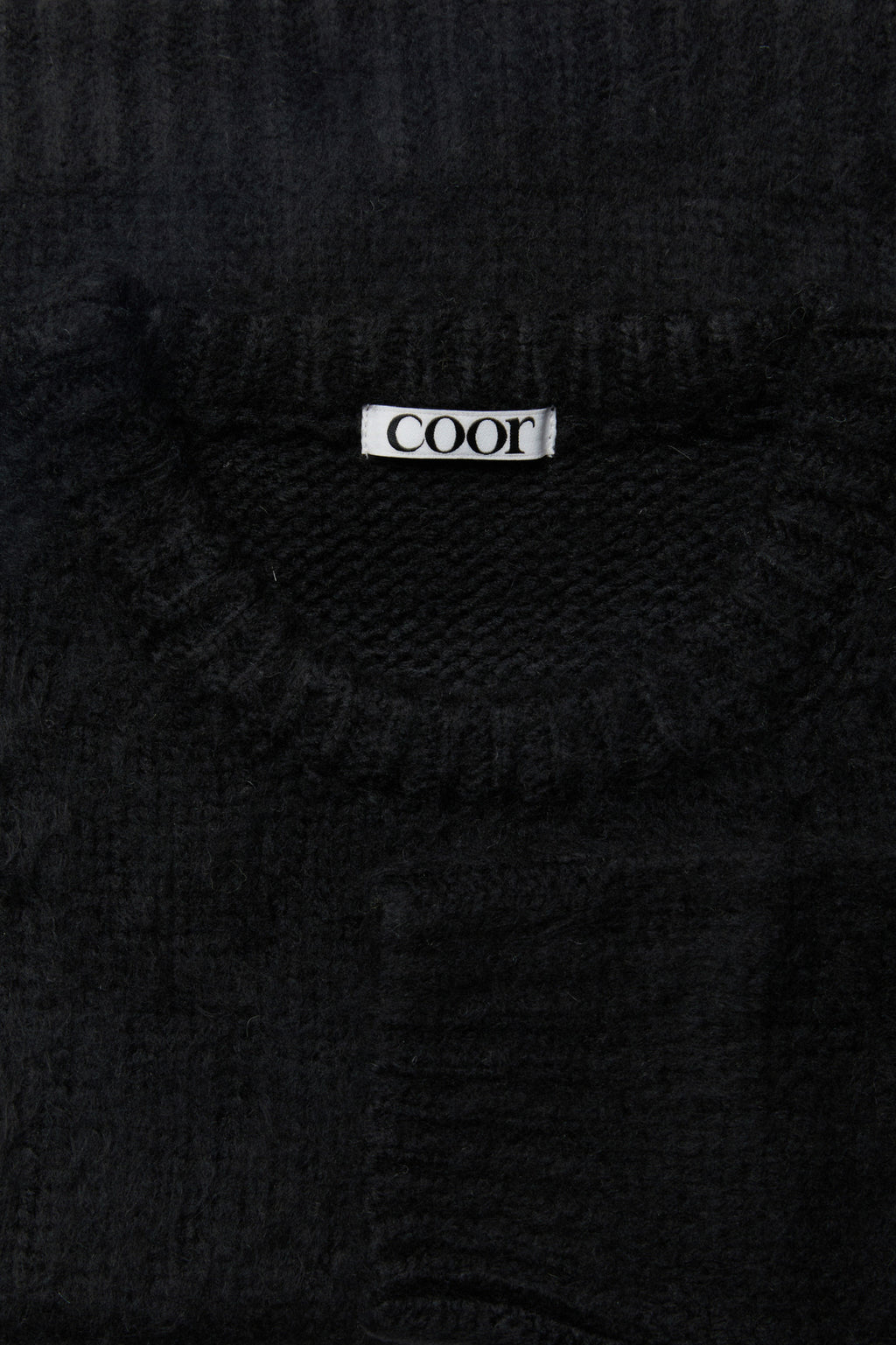 Coor - Brushed Cropped Knit (Black) product image 5 | TRAB K-Fashion Australia