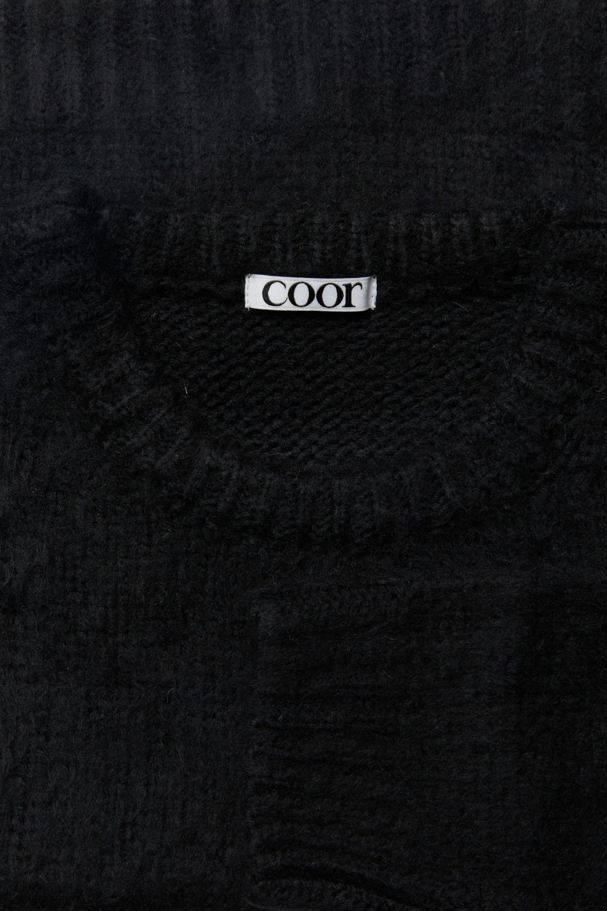 Coor - Brushed Cropped Knit (Black) product image 5 | TRAB K-Fashion Australia