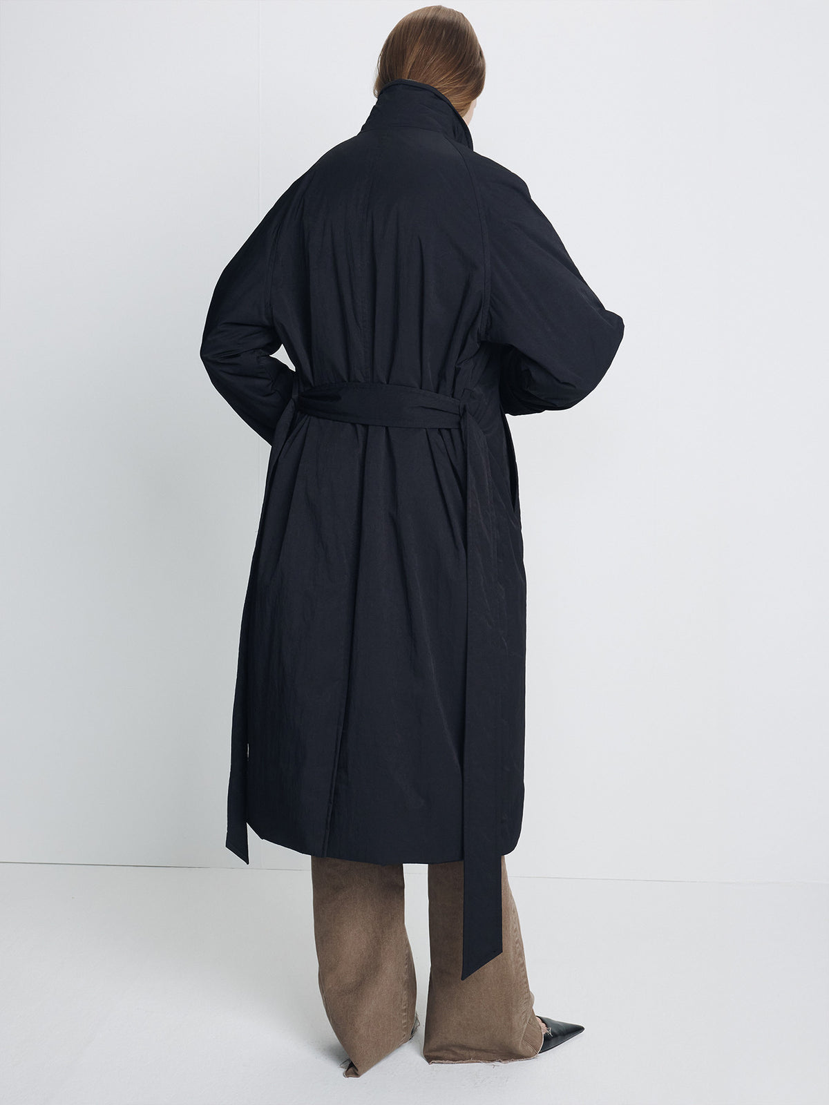 Tonywack - Tailored Trench Puffer Coat (Black) product image 3 | TRAB K-Fashion Australia