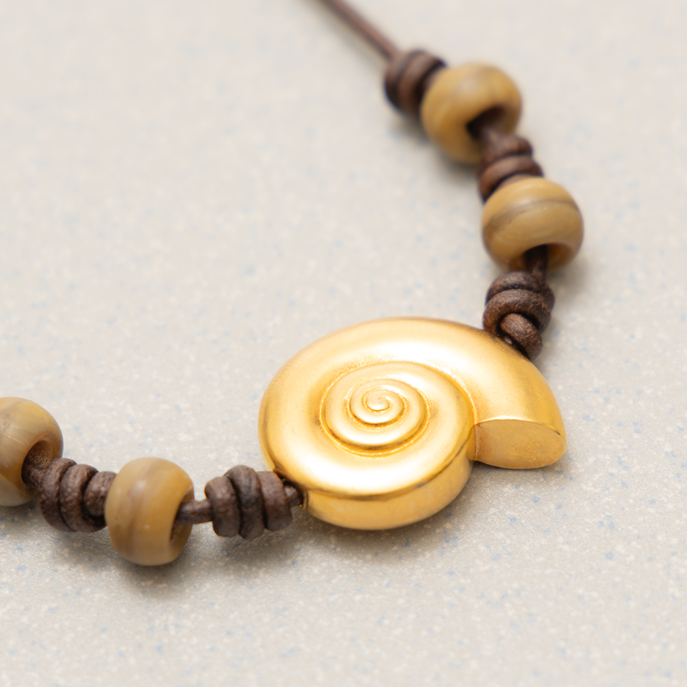 Towtow Archive - Concha Necklace (Brown) product image 2 | TRAB K-Fashion Australia
