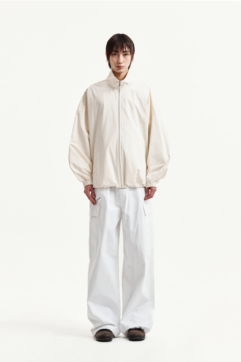 Matin Kim - Drawstring Hem Cargo Pants (Ivory) product image 10 | TRAB K-Fashion Australia