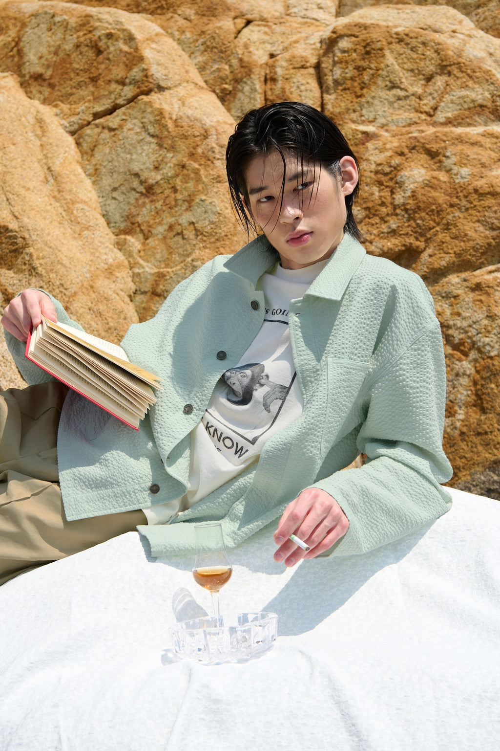 STU - Seersucker Jacket (Mint) product image 6 | TRAB K-Fashion Australia