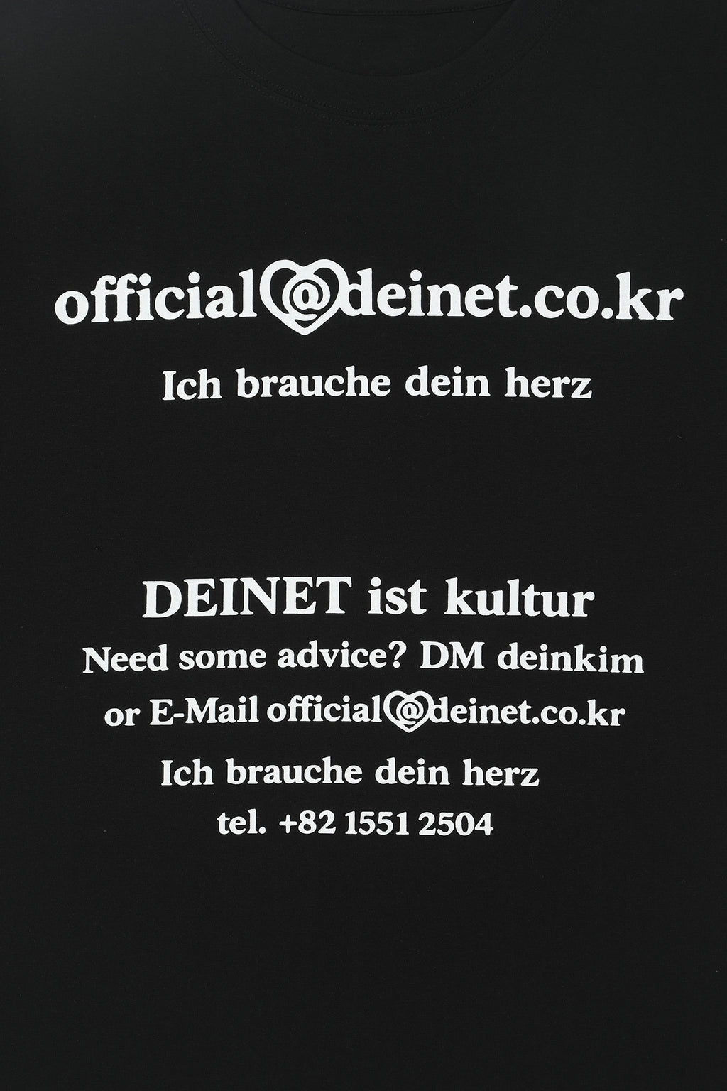 Deinet - Lettering Graphic Oversized T-Shirt (Black) product image 4 | TRAB K-Fashion Australia