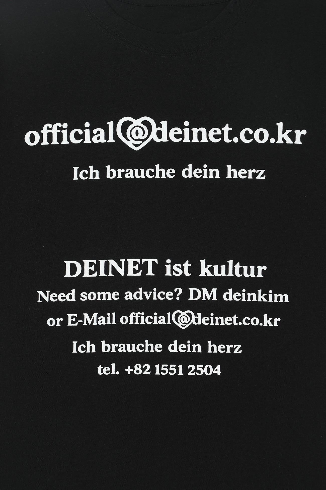 Deinet - Lettering Graphic Oversized T-Shirt (Black) product image 4 | TRAB K-Fashion Australia