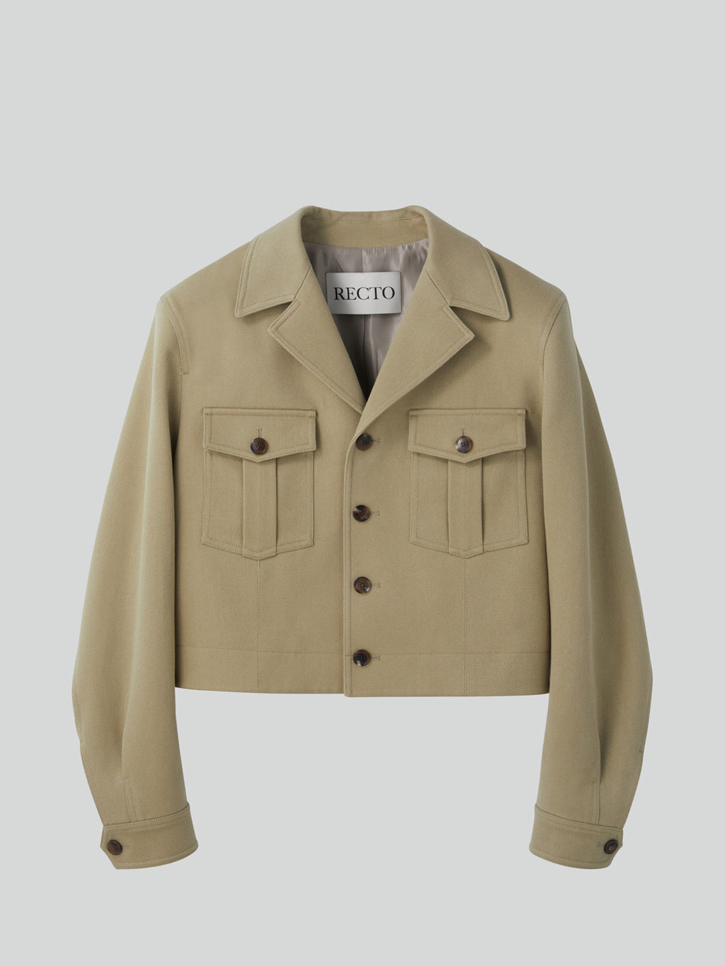 Recto - Signature Military Cotton Jacket (Light Khaki) product image 6 | TRAB K-Fashion Australia