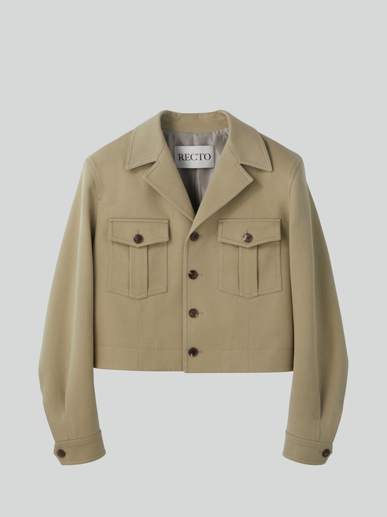 Recto - Signature Military Cotton Jacket (Light Khaki) product image 6 | TRAB K-Fashion Australia