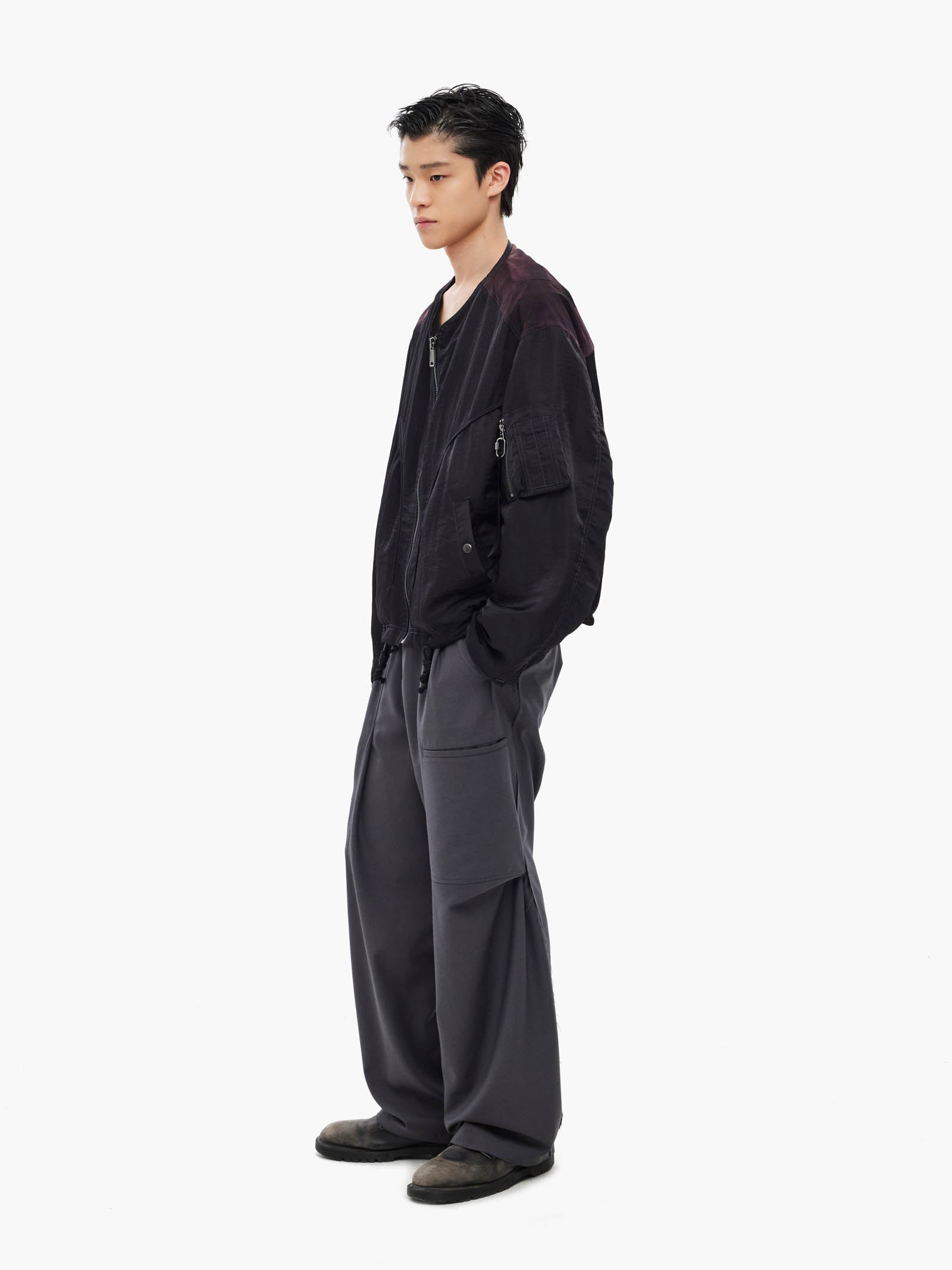 Jiyong Kim - Sun-Bleached Liner Jacket (Black) product image 1 | TRAB K-Fashion Australia