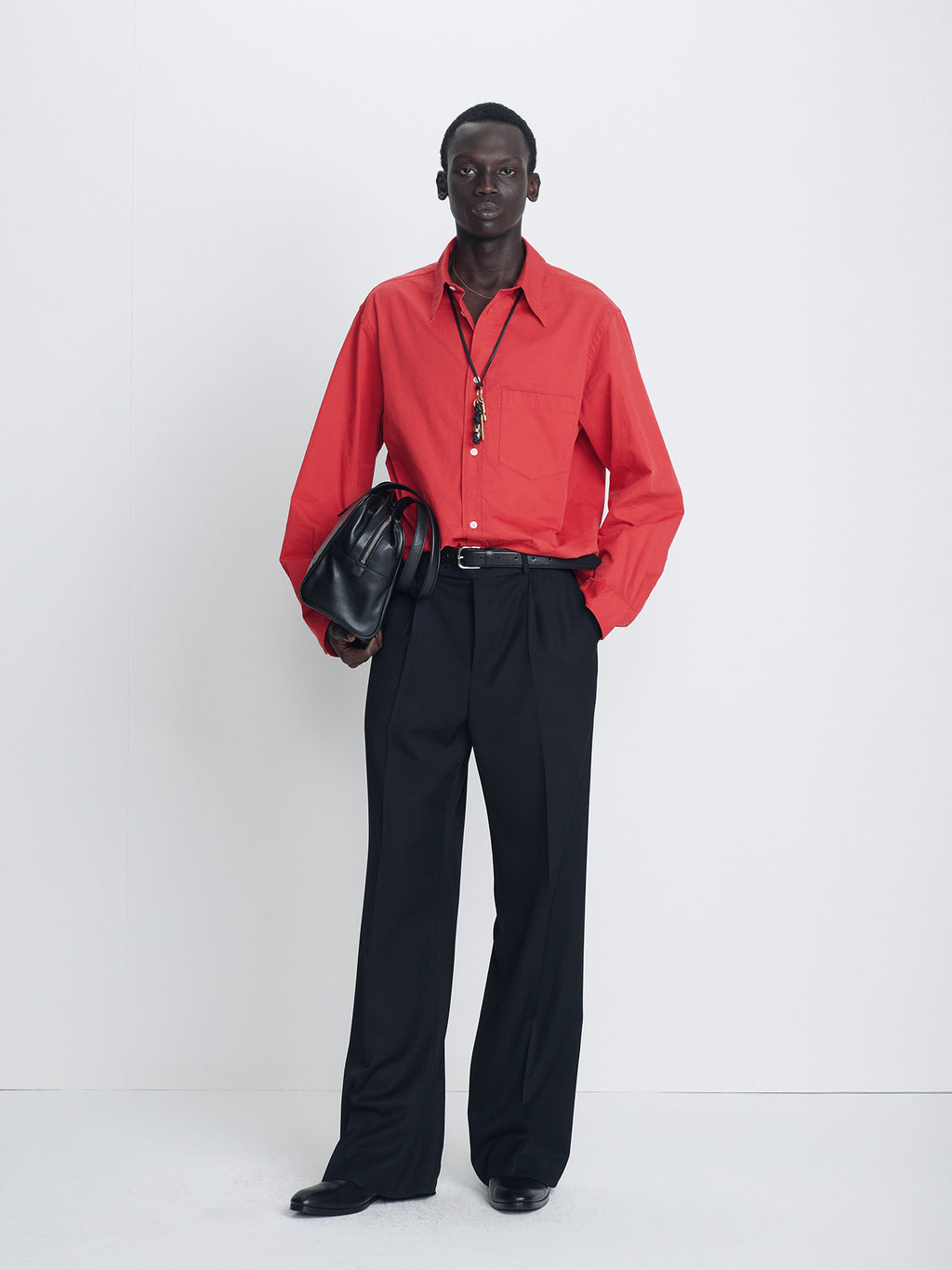 Tonywack - Washed Cotton Essential Shirt (Red) product image 1 | TRAB K-Fashion Australia