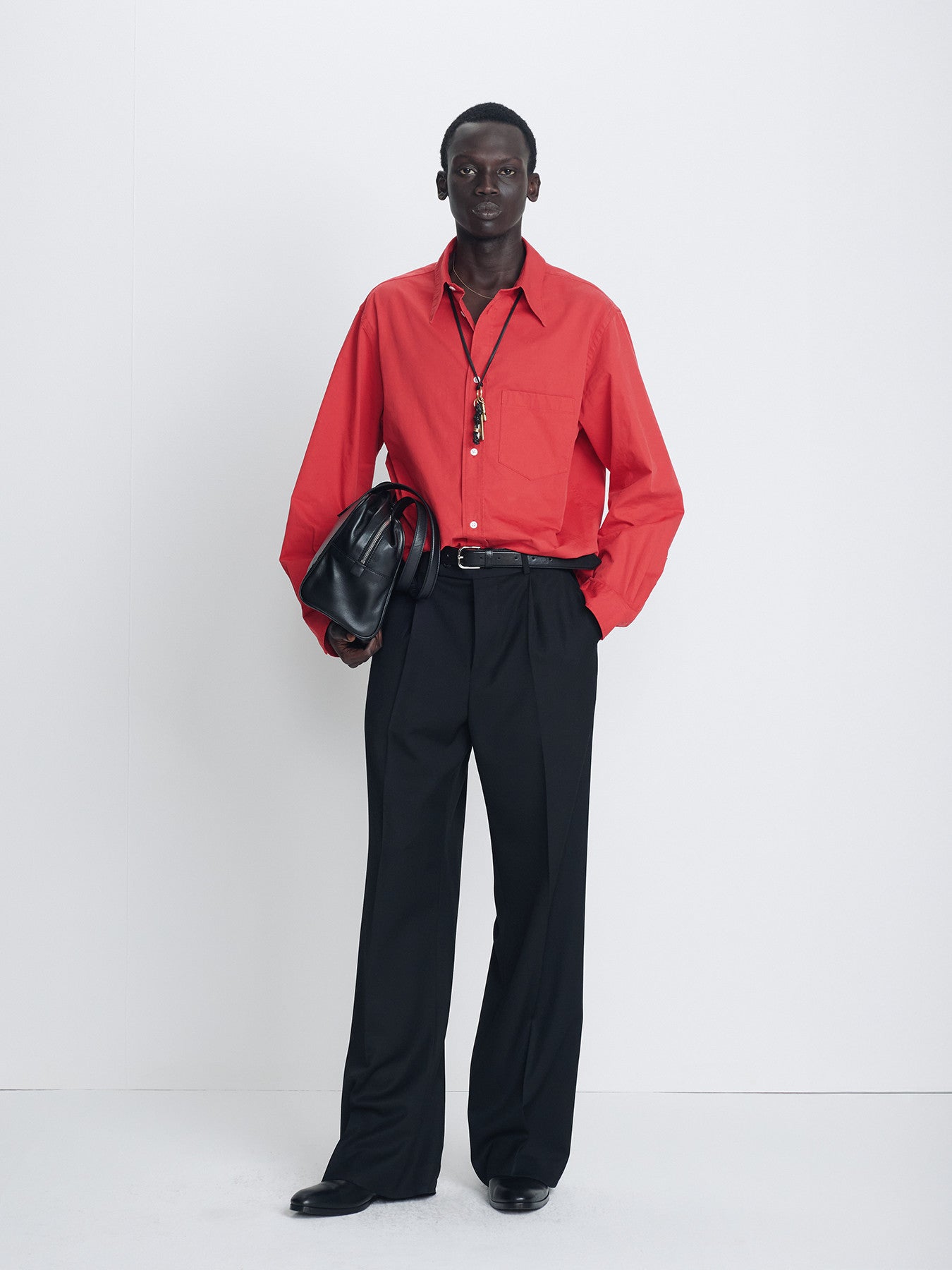 Tonywack - Washed Cotton Essential Shirt (Red) product image 1 | TRAB K-Fashion Australia
