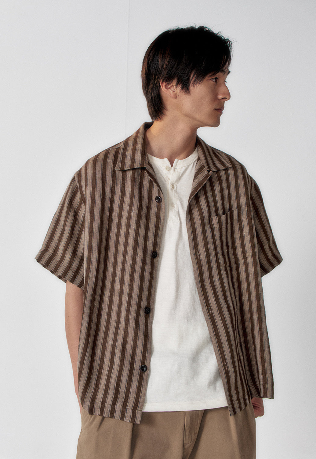 Art if acts - Washed Chino Shorts (Beige) product image 3 | TRAB K-Fashion Australia