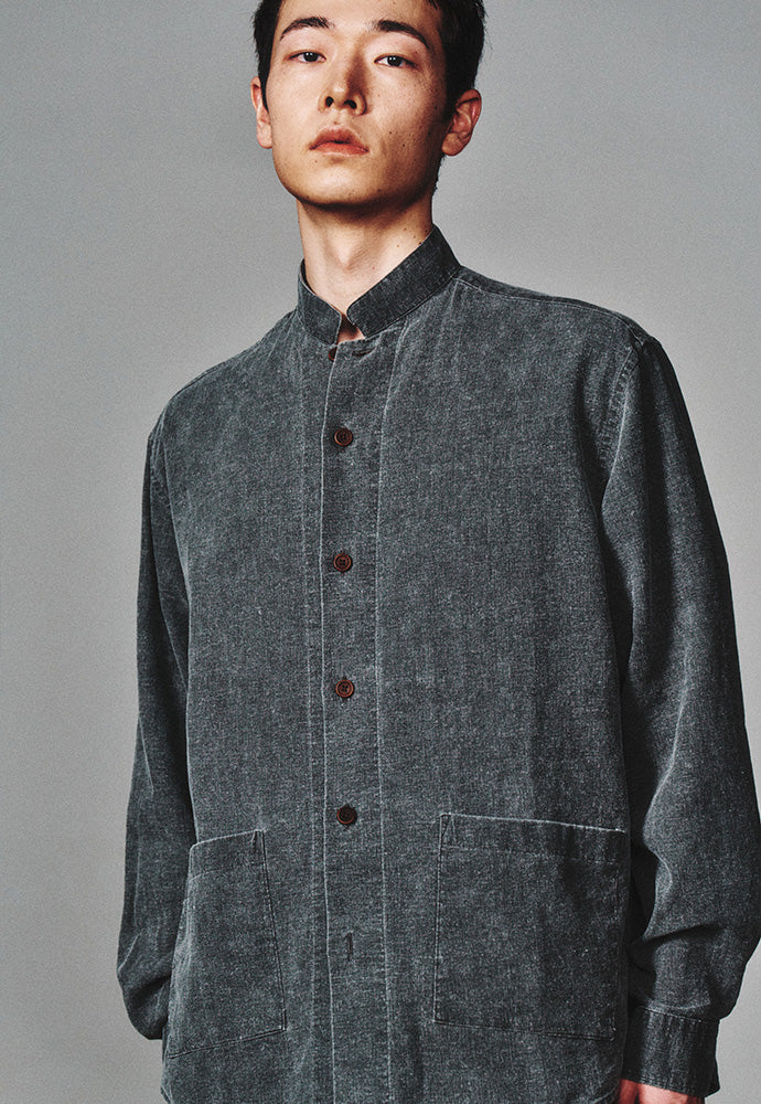 Art if acts - Linen Oriental Jacket (Faded Charcoal) product image 5 | TRAB K-Fashion Australia