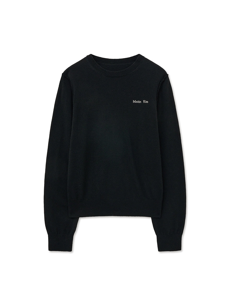 Matin Kim - Cashmere Blended Round Knit Pullover (Olive) product image 14 | TRAB K-Fashion Australia
