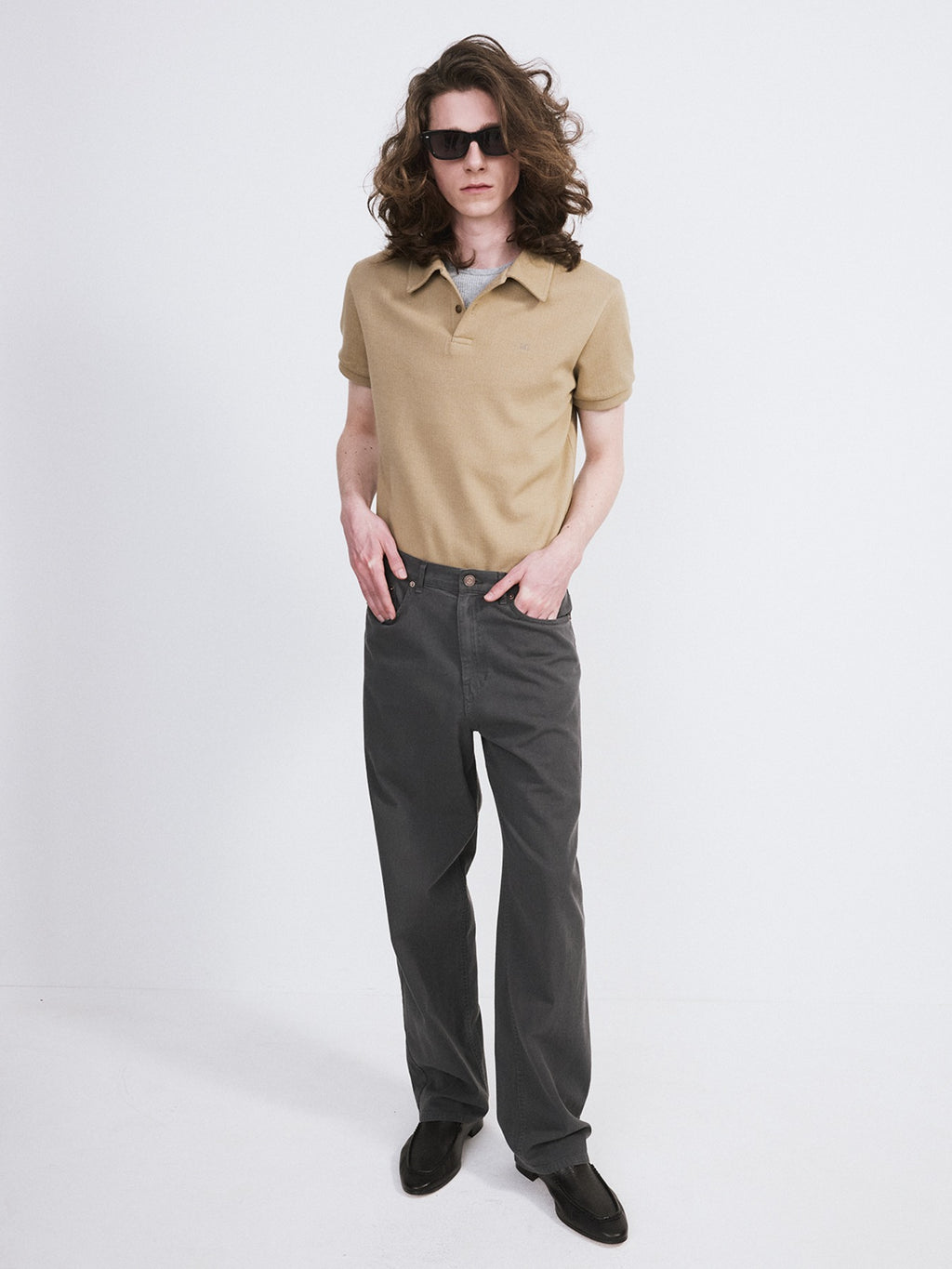 Recto - Casual Cotton Pants (Charcoal Grey) product image 1 | TRAB K-Fashion Australia