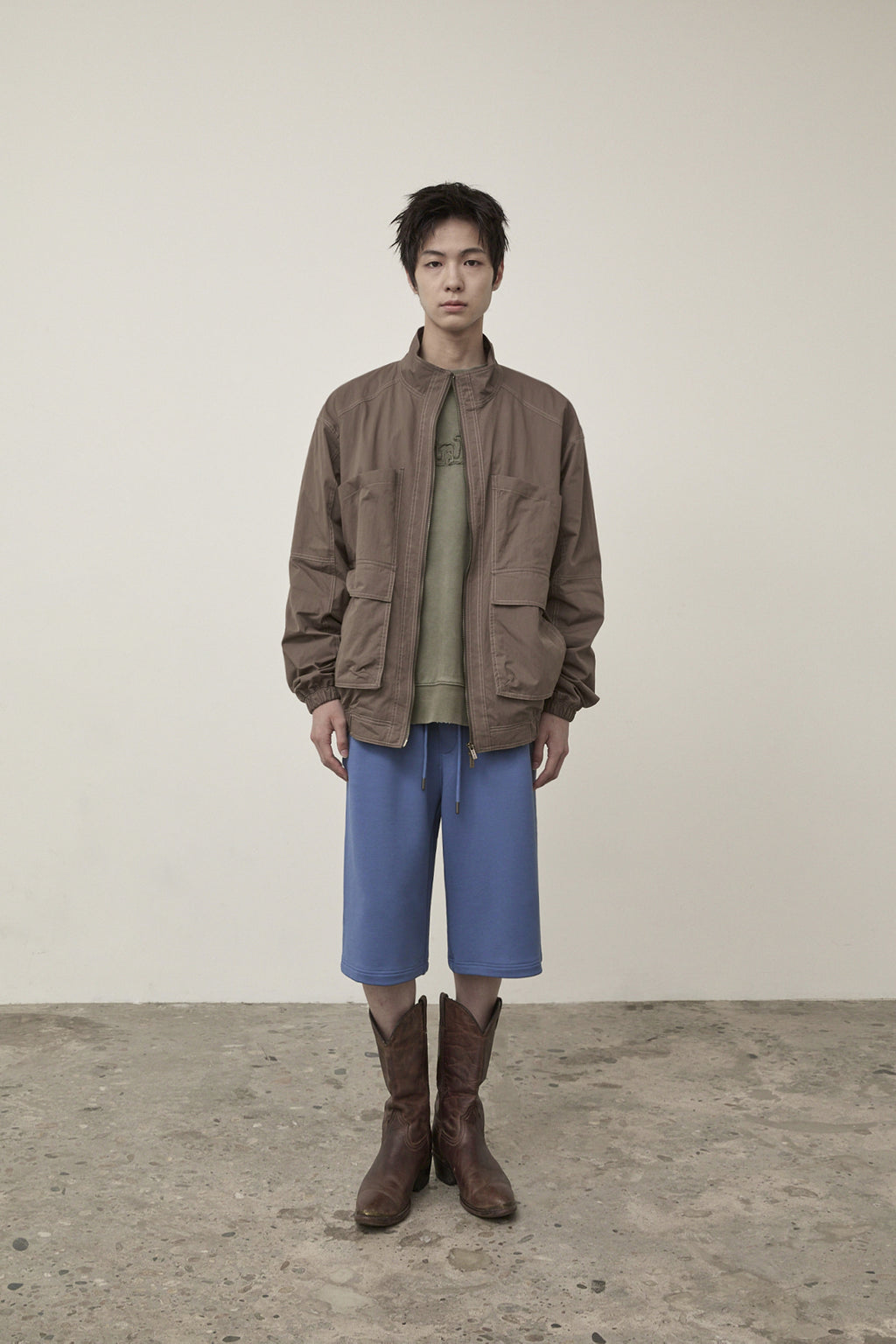 Matin Kim - Utility Bomber Jumper (Khaki Brown) product image 8 | TRAB K-Fashion Australia