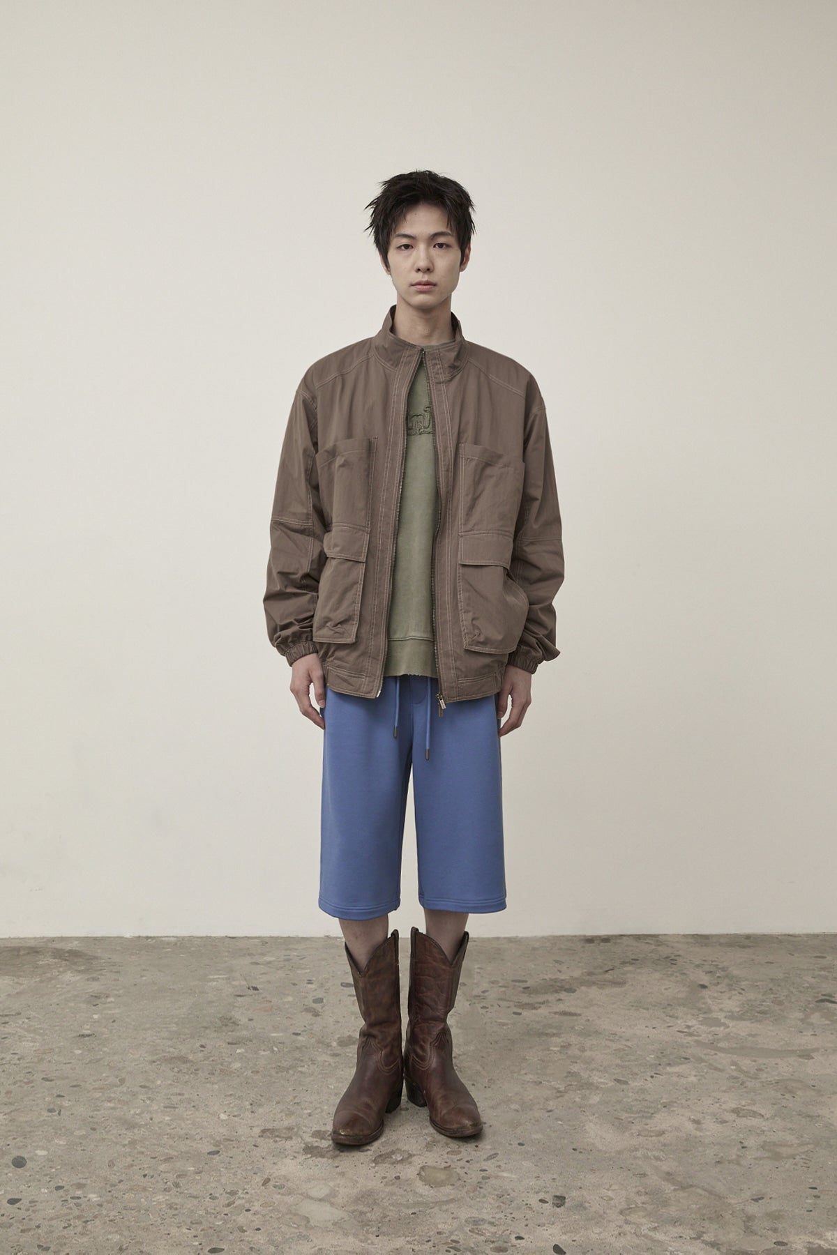 Matin Kim - Utility Bomber Jumper (Khaki Brown) product image 8 | TRAB K-Fashion Australia
