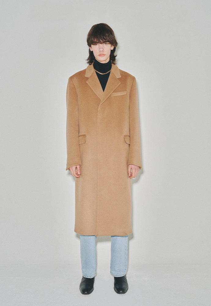 Tonywack - Cashmere Single-Breasted Tailored Coat (Camel) product image 1 | TRAB K-Fashion Australia