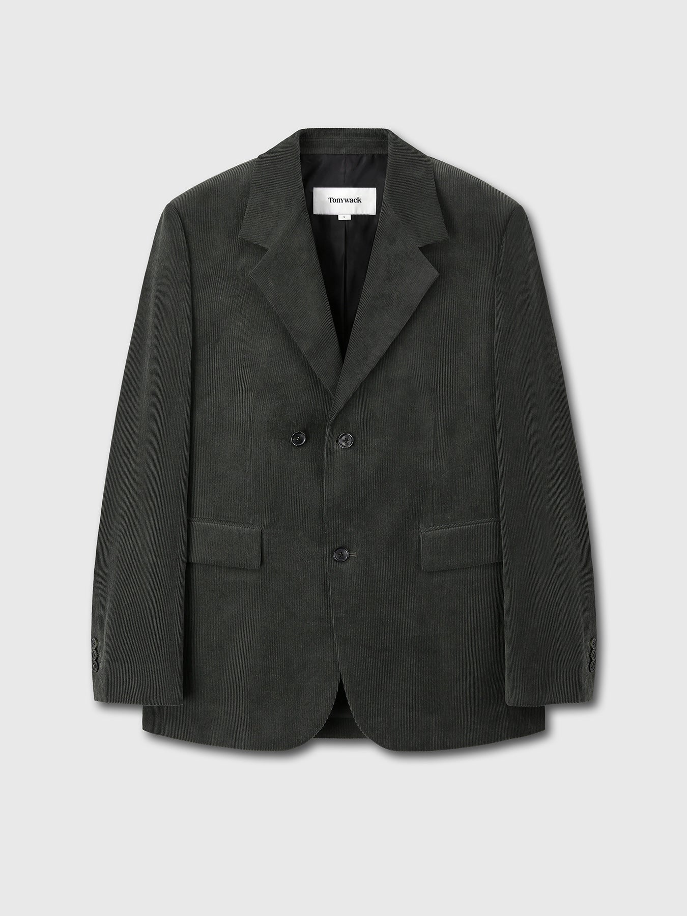 Tonywack - Corduroy Single-Breasted Tailored Jacket (Anthracite) product image 9 | TRAB K-Fashion Australia
