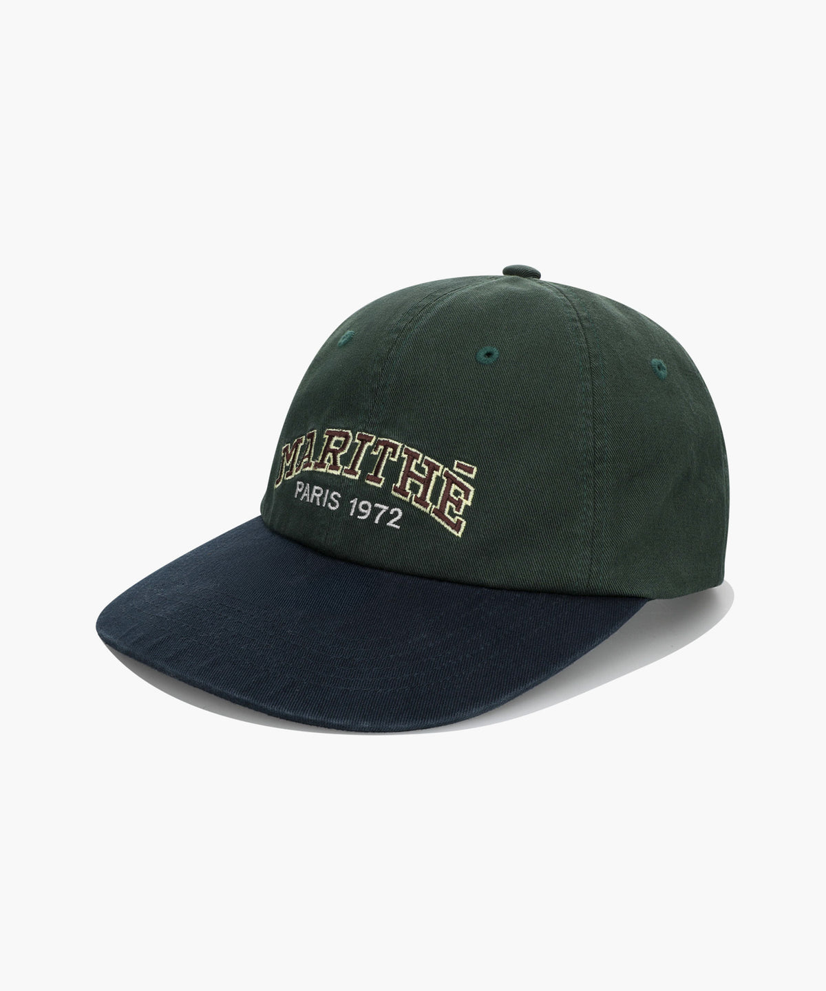 Marithe & Francois Girbaud - Arch Regular Logo Color Block Cap (Dark Navy) product image 1 | TRAB K-Fashion Australia