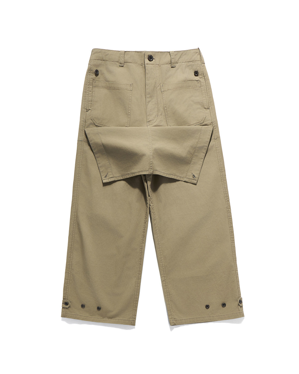 Eastlogue - Motorcycle Wide Pants (Beige) product image 3 | TRAB K-Fashion Australia