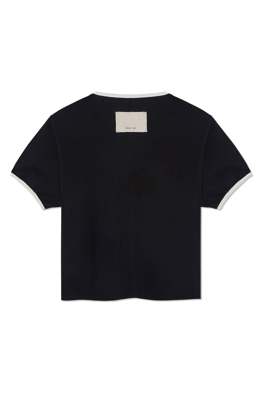 Matin Kim - Stud Logo Ringer Top (Black) product image 2 | TRAB K-Fashion Australia