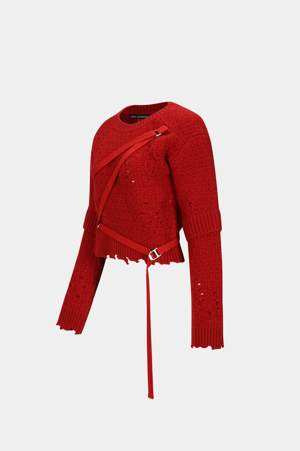 Andersson Bell - Nora Strap Knit Pullover (Scarlet) product image 8 | TRAB K-Fashion Australia