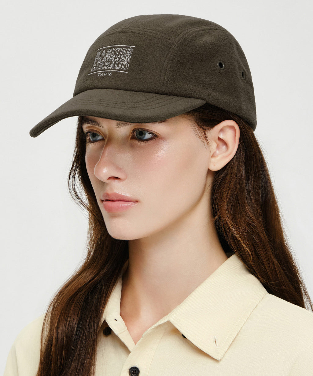 Marithe & Francois Girbaud - Outline Classic Logo Fleece Camp Cap (Brown) product image 6 | TRAB K-Fashion Australia