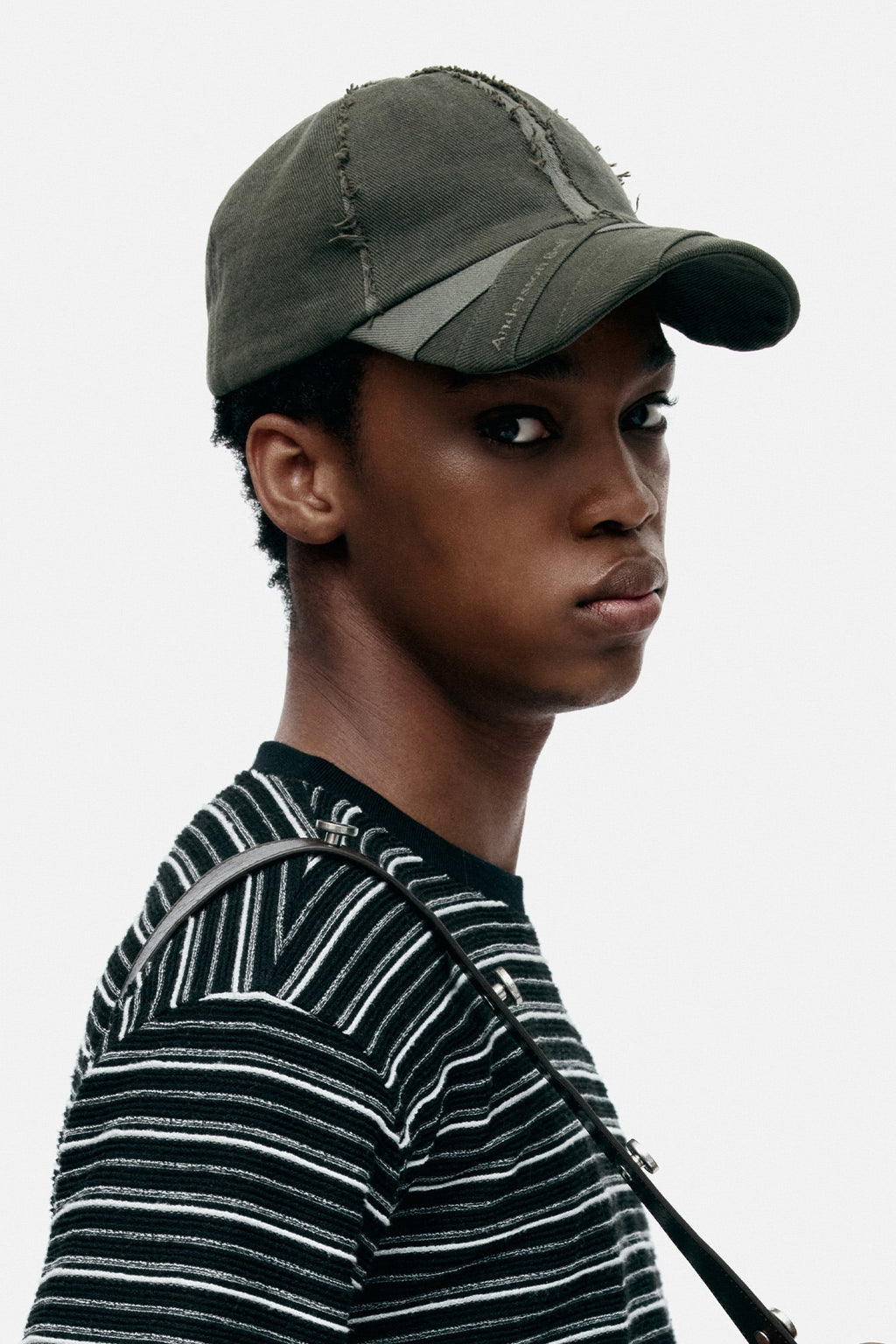 Andersson Bell - Unisex Layered Cap (Khaki) product image 1 | TRAB K-Fashion Australia