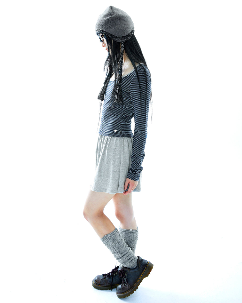 Coyseio - Coy Stripe Dress (Navy) product image 9 | TRAB K-Fashion Australia