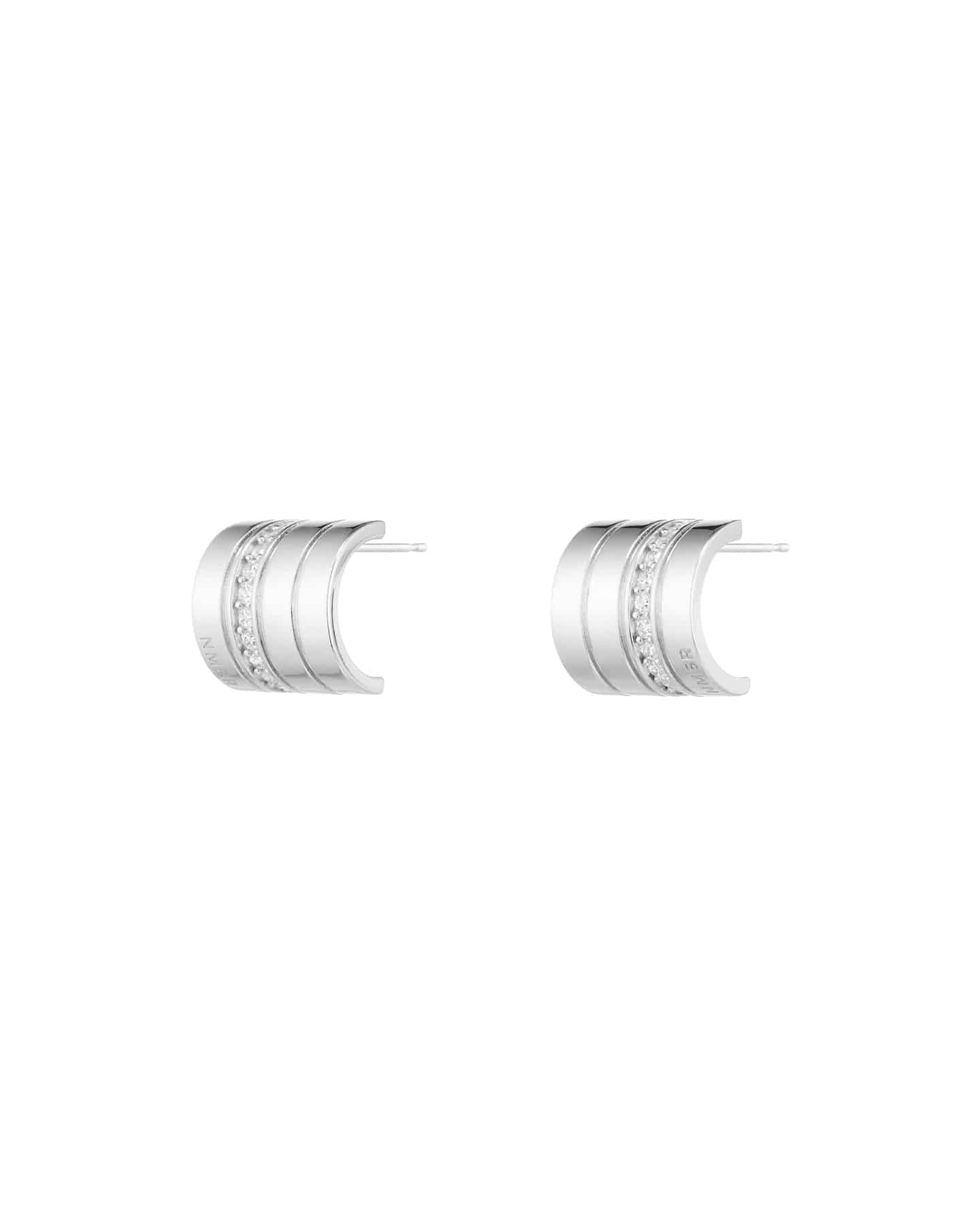 Numbering - Lined Square Pave Earrings #4114 product image 6 | TRAB K-Fashion Australia