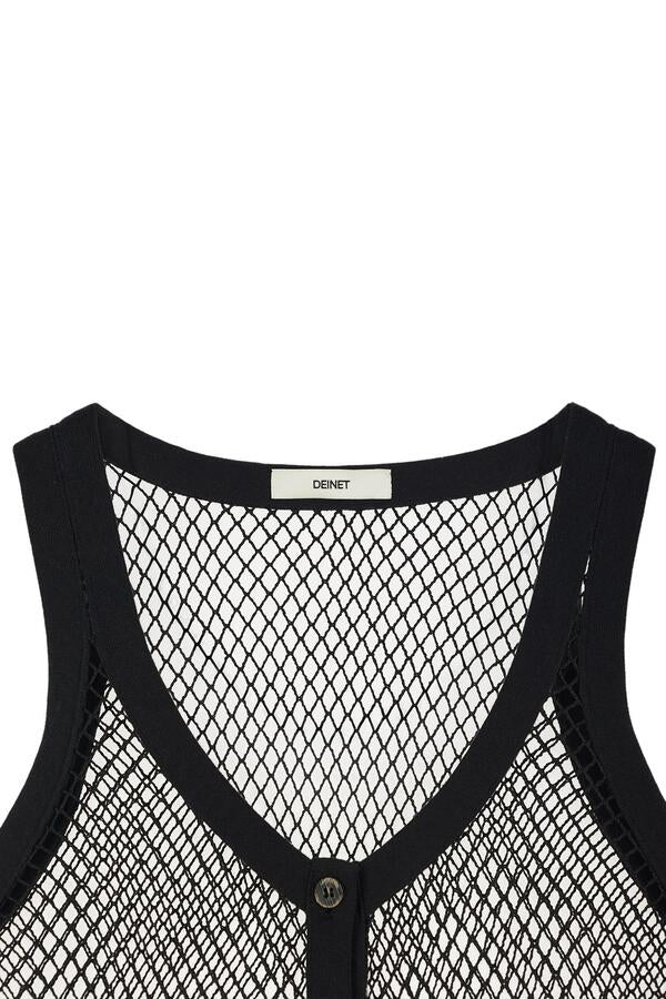Deinet - Crochet Knit Vest (Black) product image 13 | TRAB K-Fashion Australia