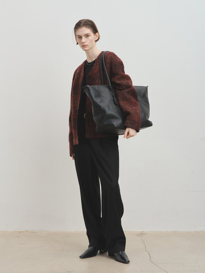 Tonywack - Mohair V-Neck Blouson Italian Fabric (Dark Red) product image 2 | TRAB K-Fashion Australia