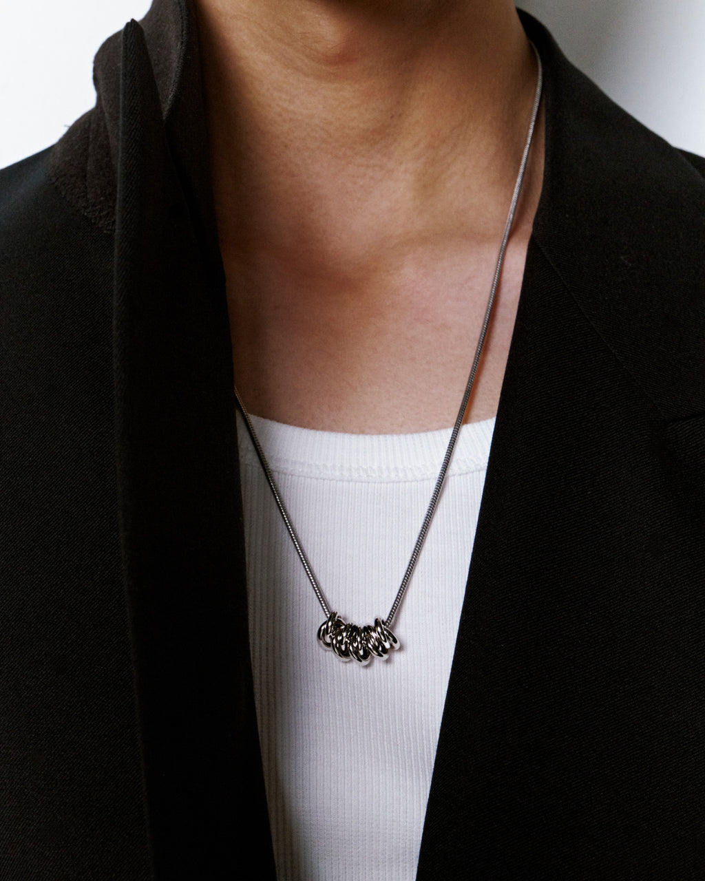 Numbering - Multi Coil Pendant Long Necklace #6811 product image 1 | TRAB K-Fashion Australia