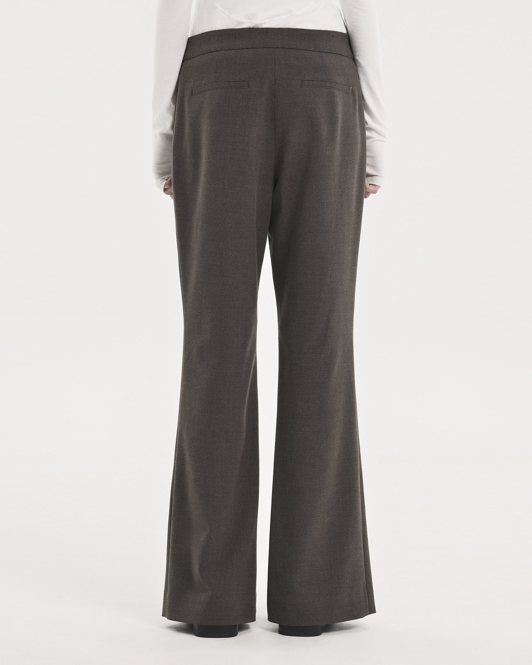 Brownyard - Lowrise Slit Pants (Brown) product image 2 | TRAB K-Fashion Australia