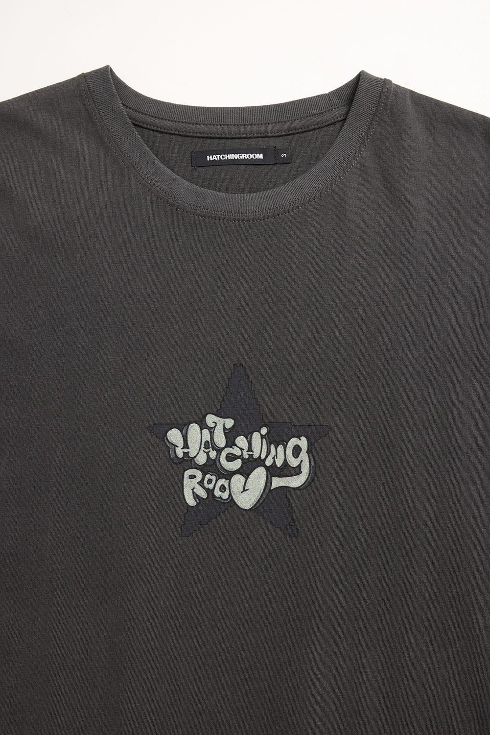 Hatchingroom - Bubble Logo Tee Dyed (Charcoal) product image 3 | TRAB K-Fashion Australia