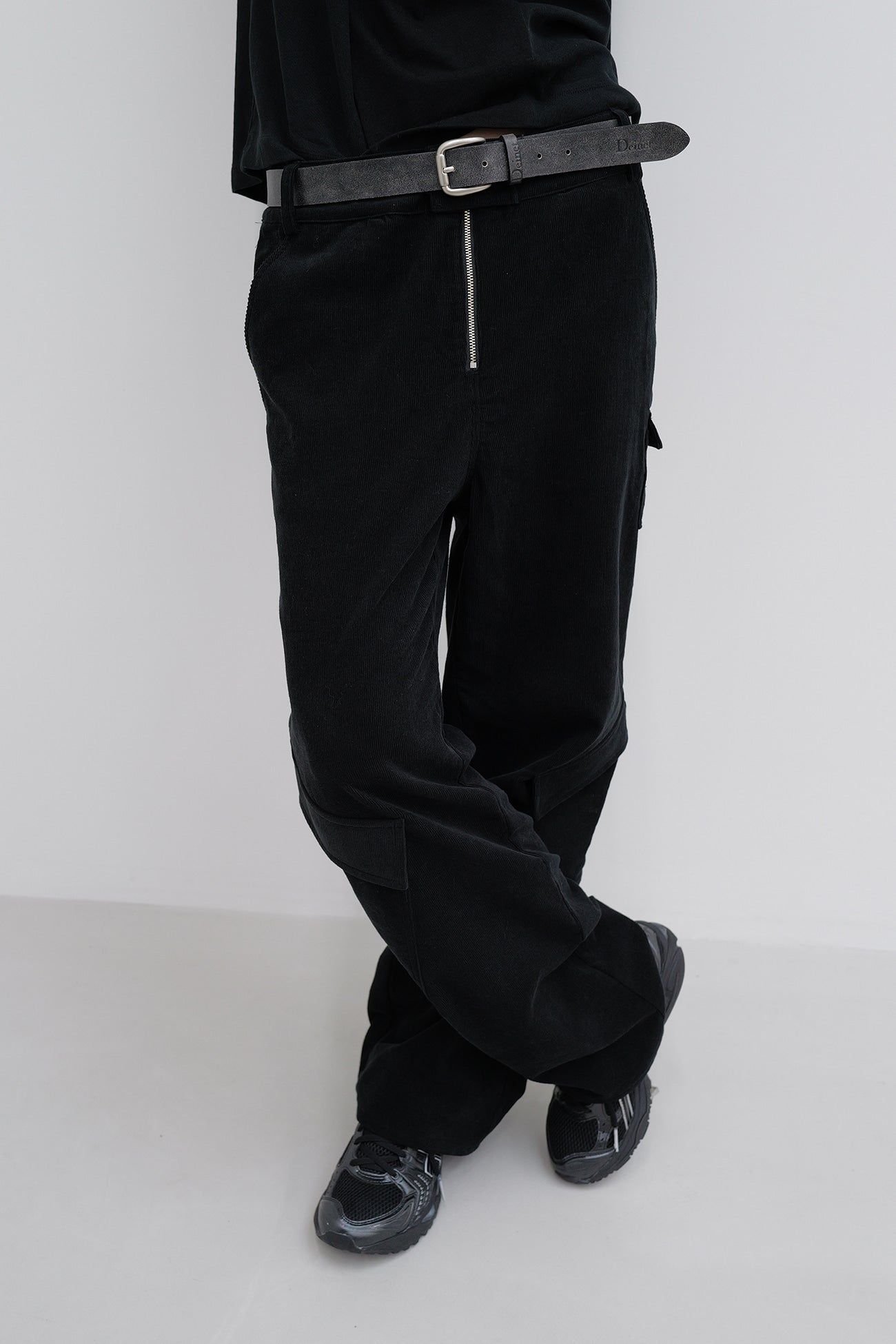Deinet - Deinet Corduroy Utility Cargo Pants (Black) product image 8 | TRAB K-Fashion Australia