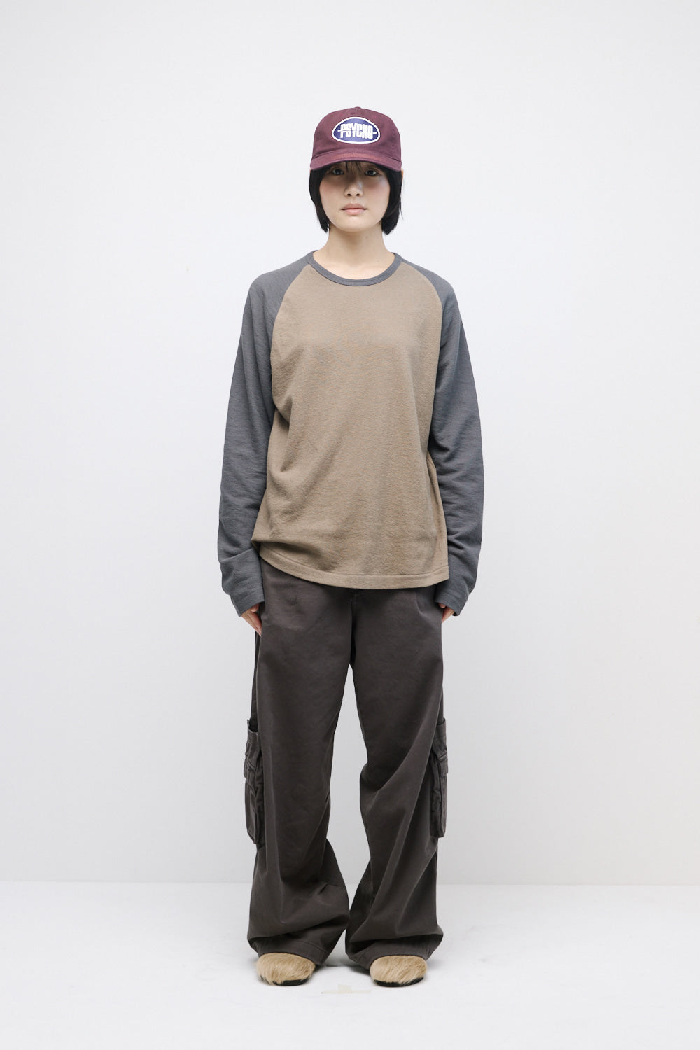 Hatchingroom - Raglan Tee Moss (Charcoal/Desert) product image 4 | TRAB K-Fashion Australia