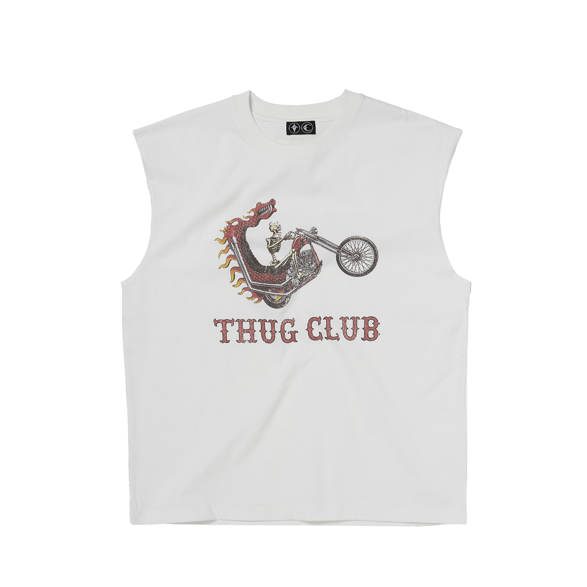 Thug Club - Dragon Chopper Sleeveless (White) product image 1 | TRAB K-Fashion Australia