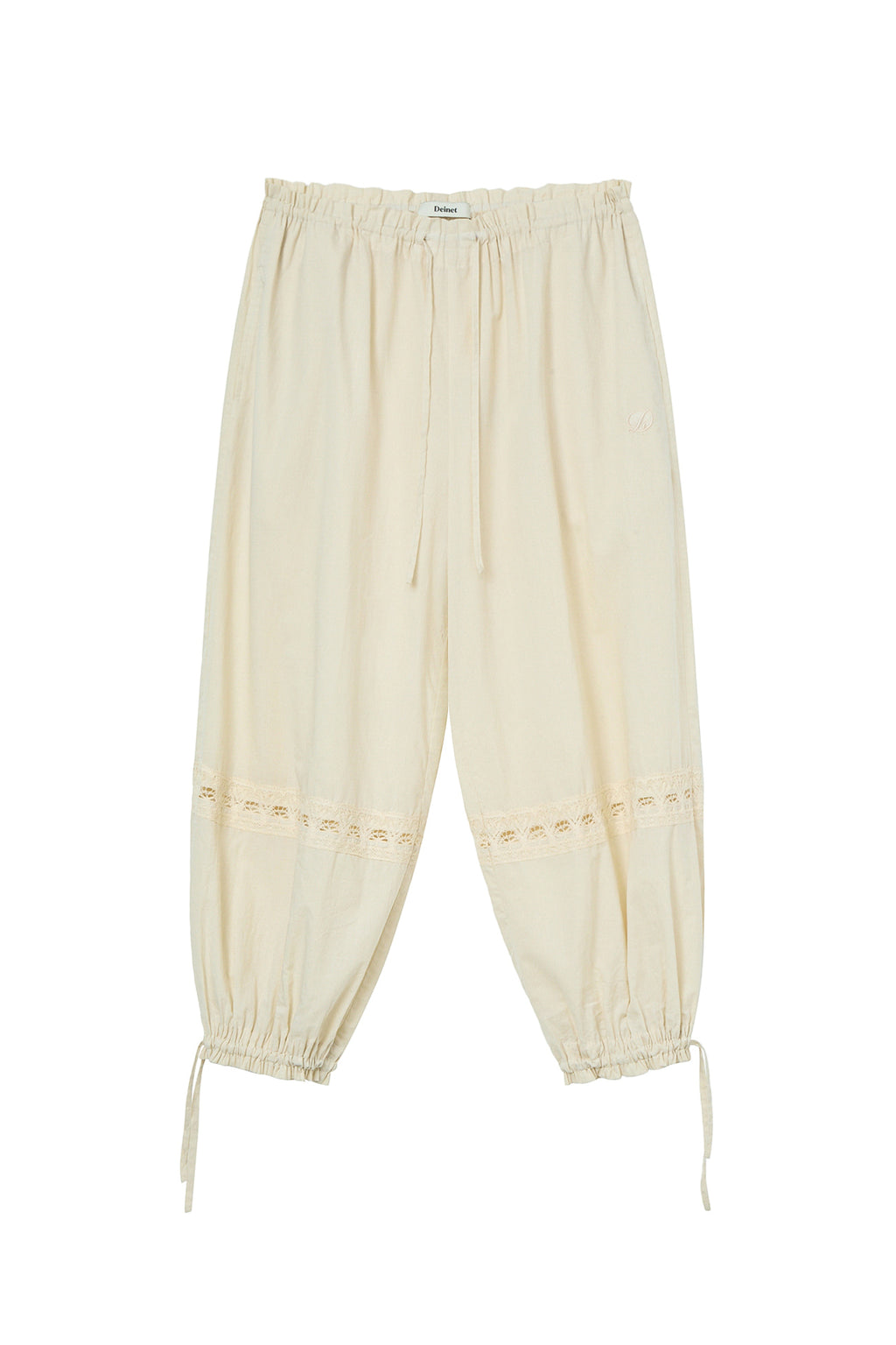 Deinet - Lace Detailed Balloon Pants (Oatmeal) product image 10 | TRAB K-Fashion Australia